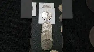 SILVER HALF DOLLARS! COIN COLLECTION FOUND METAL DETECTING! BARBER, KENNEDY & FRANKLIN!