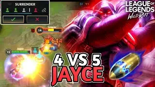 Jayce First Strike Carrying AFK Teammate - Wild Rift 제이스