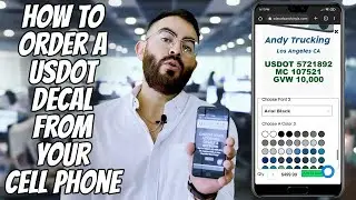 How To Order Your USDOT (US DOT) Number Decal Stickers From Your Cell | Create Your Own USDOT Number