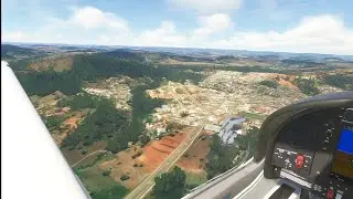 15/01/2026-Decolando no Diamond DA40 no FlightSimulator2020 do aeroporto de Cláudio MG