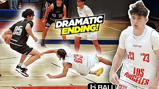 Eli & Isaac Ellis WILD GAME Ends On BUZZER BEATER! (Broken Ankles Alert)