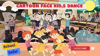 Cartoon Face Kid's Comedy Dance | Primary School Kid's Dance performance #comedydance