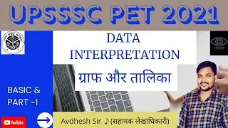 Data Interpretation(ग्राफ़ एवं तालिका)#01 Special For PET By:- Avdhesh Sir (AAO)