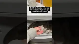 Quick tip: Adding ice cubes to your dryer