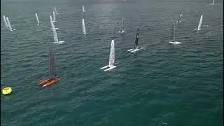 PredictWind A-Class Worlds from above...