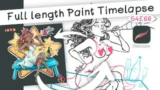 (S4E68) &ldquo;back to normal&rdquo; procreate, Full length paint Timelapse