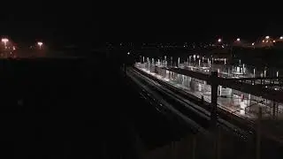 (HD) - 6K74  Eurotunnel Boundary -Temple mills Depot New Eurostar Delivery No  374 007 with 2 Krupps