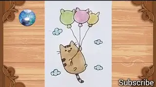 How to draw a cat 😺 ll Cat drawing step by step for kids ll Easy art Tutorials for kids lll