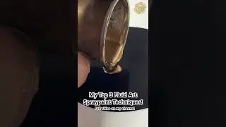 Fantasy Fluid Art with Gold Spraypaint ✨Top 3 Techniques by MarjoleinART - Swipe - Spray - Puddle