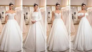 Eu provei 5 vestidos de noiva de cetim italiano para 2026 e olha o que aconteceu.