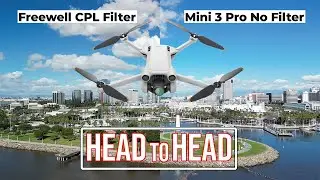 DJI MINI 3 Pro FREEWELL Polarizer Filter vs NO FILTER: BEST Side by Side Comparison on YOUTUBE!
