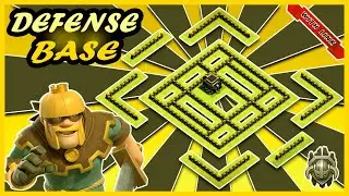 TH9 DEFENCE BASE WITH LINK & REPLAY^_^!!! (CLASH OF CLANS) Maxed Base