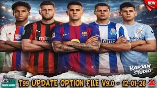 T99 New Update Option File Winter Edition - PES 2021 + Installation