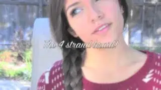 Bethany Mota! Two Fun braided hairstyles!   Fishtail Topknot & The 4 strand