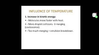 Influence of temperature on the stability of emulsion #physicalpharmacy #pharmaceutics