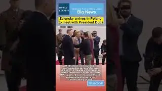 Zelensky arrives in Poland to meet with President Duda#ukraine #poland #zelensky #duda #news
