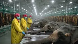 Inside the Elephant Leather Tannery: From Raw Hide to Luxury Handbag (Full Process)