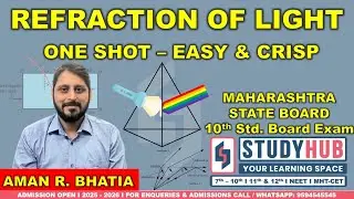 Refraction of Light / One Shot / SSC Boards / Physics (Science 1)