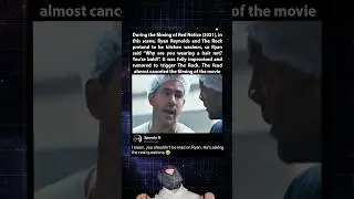 During the filming of Red Notice (2021), Ryan Reynolds feud with The Rock