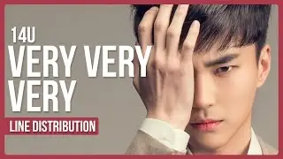 14U - Very Very Very Line Distribution (Color Coded)