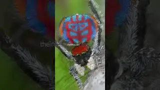 Peacock Spider | Most Beautiful Spider #shorts