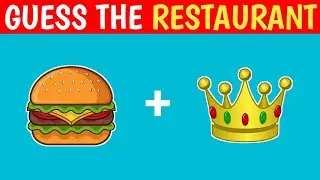 Guess the RESTAURANT Name by EMOJI 😍| Quiz Fun Facts