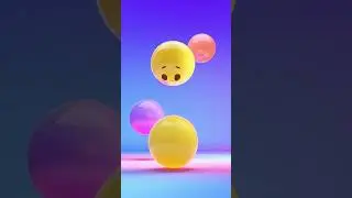 Cute & Funny Bouncing Emoji Balls Loop Animation for Kids 🌈 | Non-Stop Fun #learncolors  #funny
