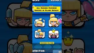 All Dagger Duchess Emotes 🔥💫 #clashroyale #clashwithHaaland #emote