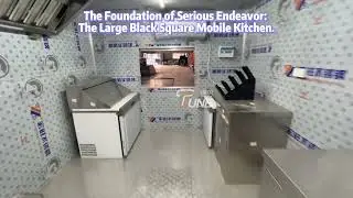 The Foundation of Serious Endeavor: The Large Black Square Mobile Kitchen.🖤🖤🖤🚚🚚🚚