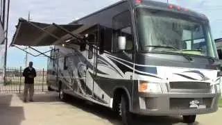 Preowned 2012 Thor Outlaw 3611 Class A Gas Toy Hauler Motorhome RV
-Holiday World of Houston in Katy