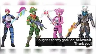 Fortnite FNT0019 Squad Mode 4 Figure Pack, Series 1
