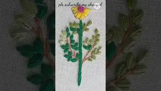 lazy daizy embossing leaf stitch #begginers #basic #tutorial