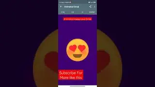 Animated Happy Love Emoji #shorts