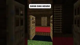 Amazing Dark Oak House #Minecraft #tutorial #darkoak #house #tiktok