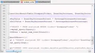 PHP Stock Market Analyzer - 18 - Inserting Into a Result Table