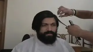 // KGF // ROCKING STAR YASH HAIR AND BEARD CUTTING // NEW LOOL OF KGF CHEAPER 2
