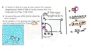 Grade 10 Math || Areas Related to Circles|| Exercise 11.1 @upendermath 
