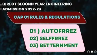 Cap 01 rules & regulations/Direct second year engineering admission 2022-23.