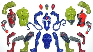 Merakit Avengers, venom, Spiderman, Deadpool, Hulk smas, toys 