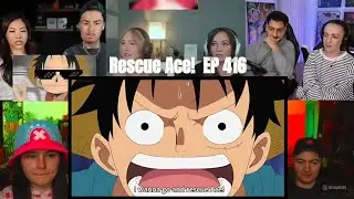 Rescue Ace! The New Destination Is the Great Prison one Piece ep416 Reaction Mashup