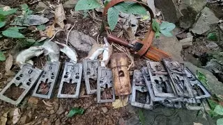 Large traps for wild rats.
