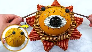 Making Sprunki Mr. Sun + Drum Using Magnetic Balls (Phase 1-2)
