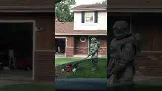 Saw this in my neighborhood 😂😅💯 #halo #masterchief