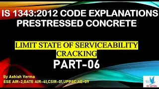 IS1343:2012||Prestressed Concrete Code|Limit state of Serviceability||Cracking|Part-06