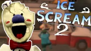 This evil ice cream man came again and kidnapped Lis and I tried to resque her @ Yaman Plaz 