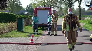 Brand in mestopslag bij kippenstal in Stramproy