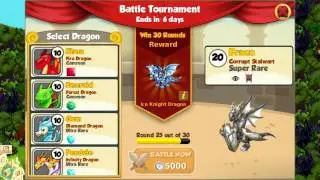 Dragon Story: Ice Knight Dragon Tournament (12/13 -12/18)