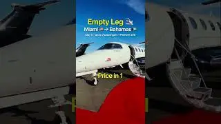 Private jet to Bahamas🇧🇸❤️SUBSCRIBE for empty leg flights #privatejet #emptyleg #privateplane