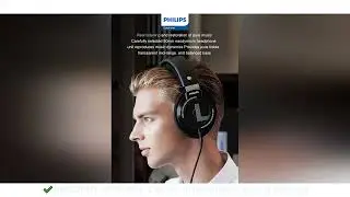 Philips SHP9500 Headphone HiFi Stereo Wired Earphone Computer Online Learning Earbuds Esports Game