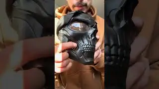 Versatile mask for halloween, snowboarding, or motorcycle use #motorcycle